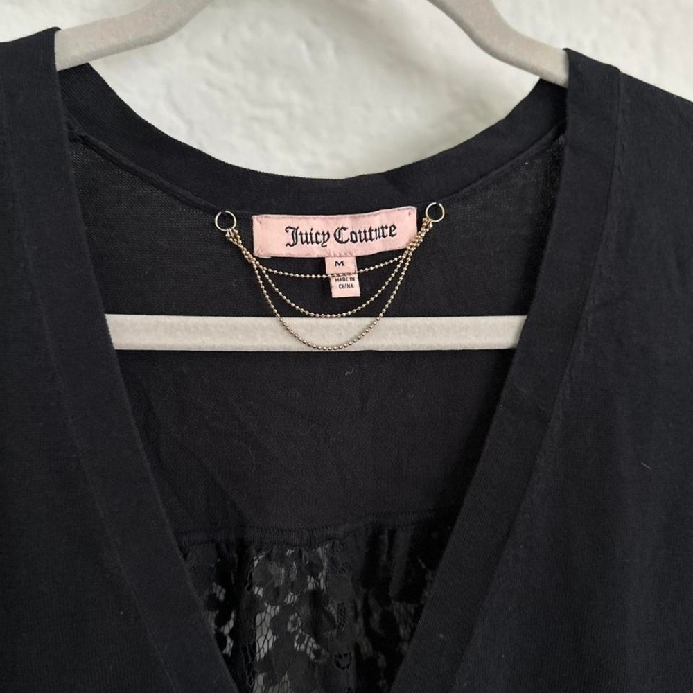Juicy Couture Black Lace Cardigan - Picture 3 of 7